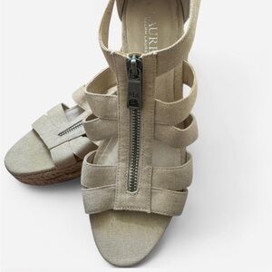 Ralph Lauren Beige Strappy Sandals